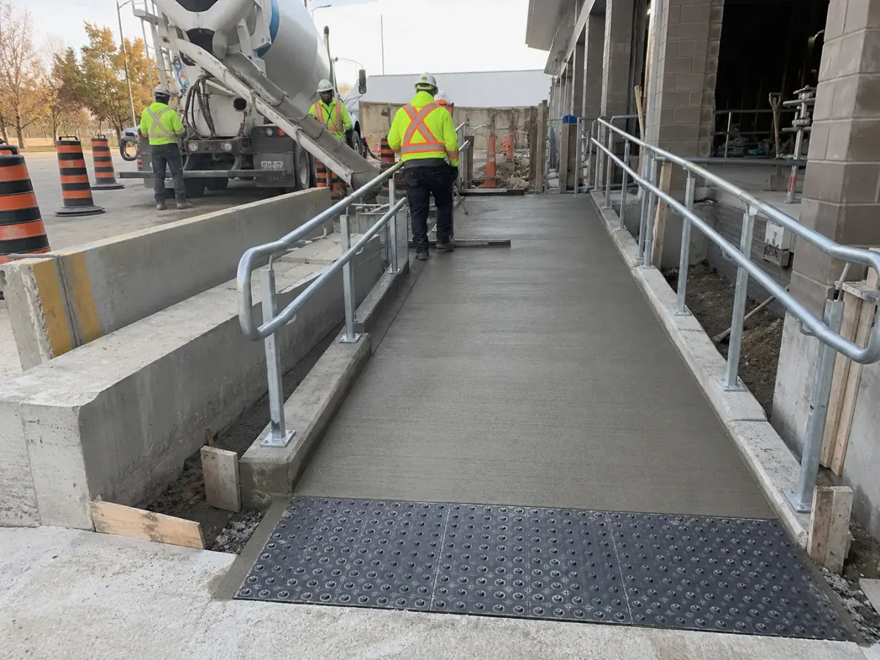 Which accessibility ramp configuration fits the route? by Harrowgate Group