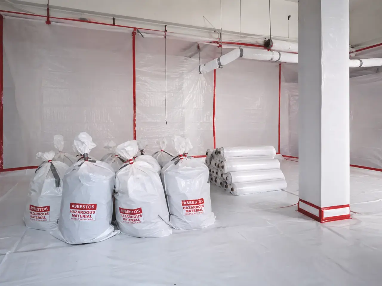 Asbestos Abatement being built and completed on site by Harrowgate Group