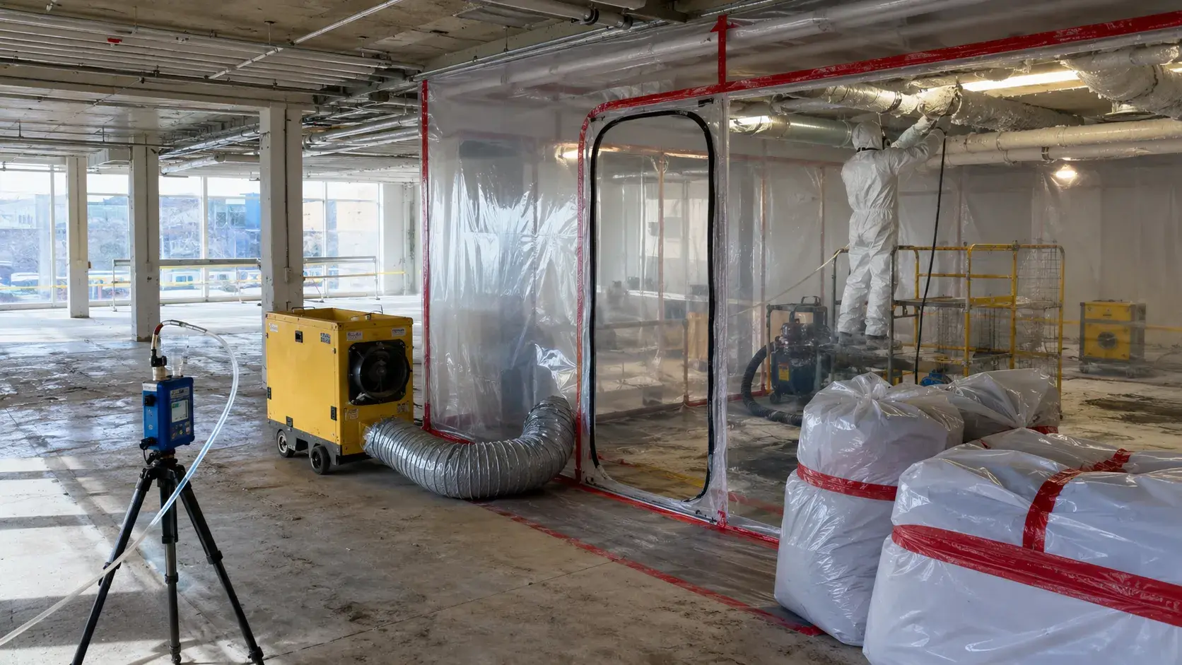 Asbestos Abatement, completed by Harrowgate Group