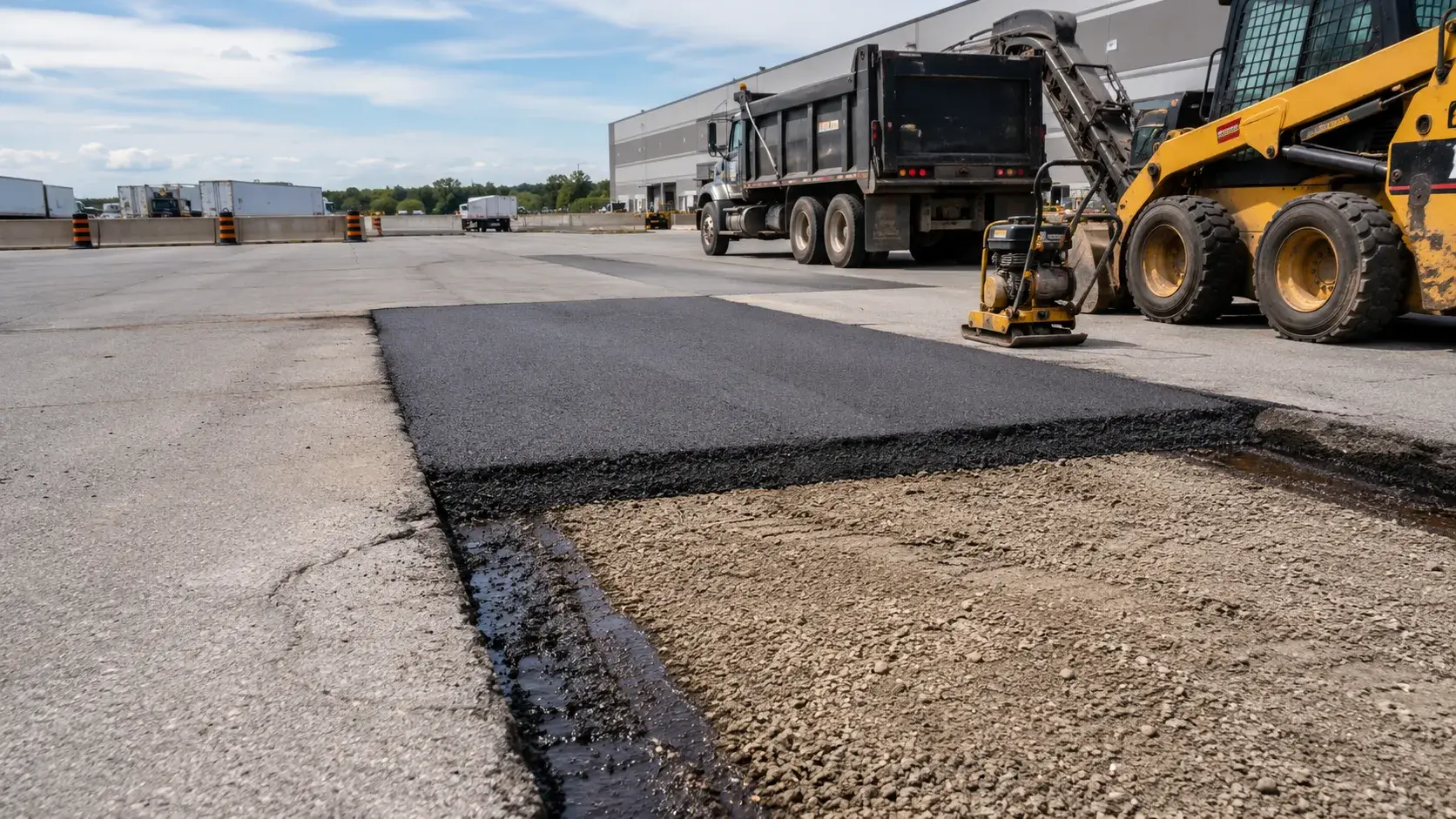 Asphalt Repair and Patching, completed by Harrowgate Group