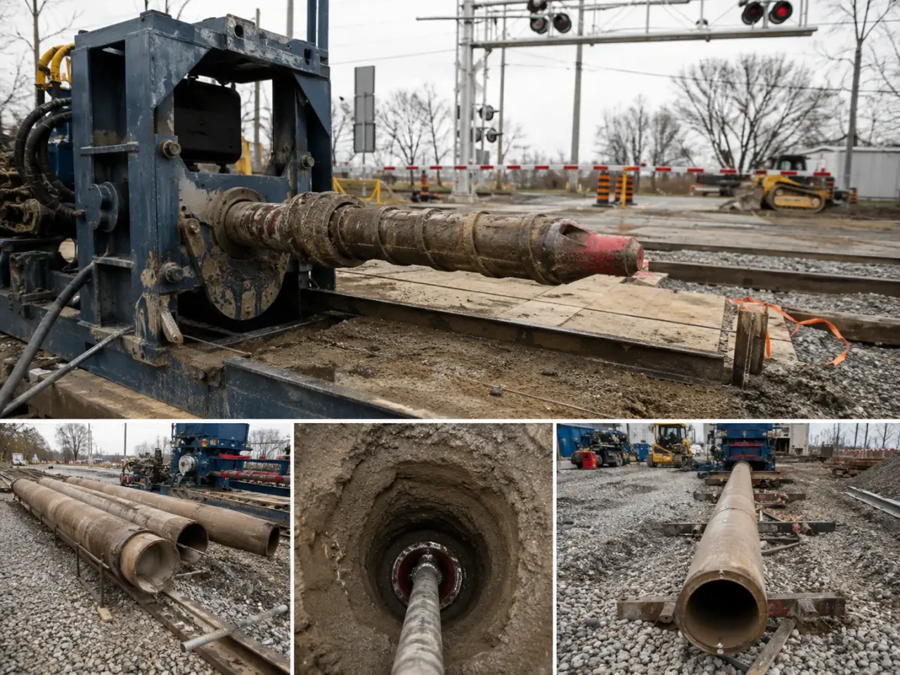 Completed Auger Boring and Pipe Ramming installation in Markham by Harrowgate Group