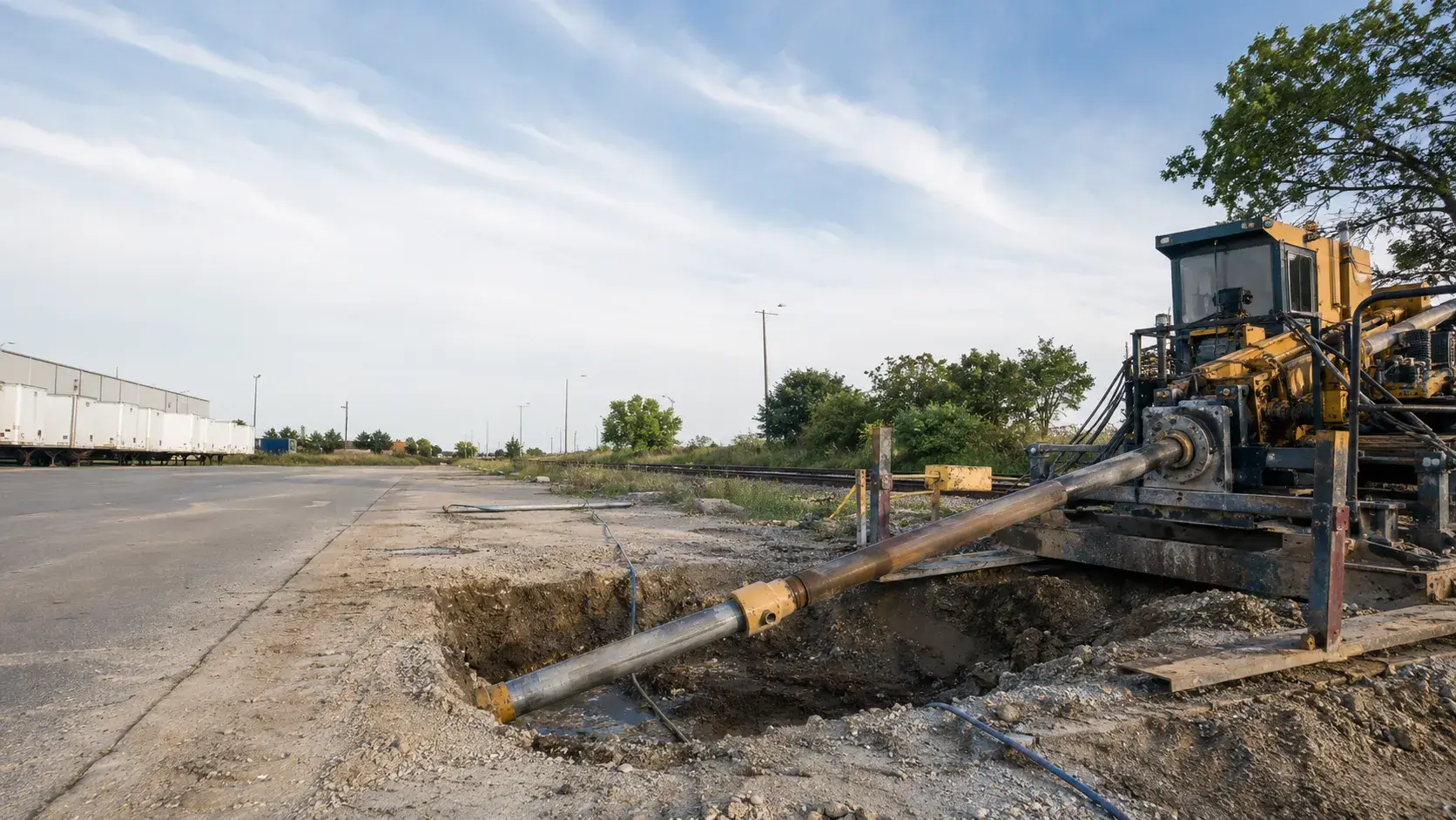 Auger Boring and Pipe Ramming in Markham, Ontario, completed by Harrowgate Group