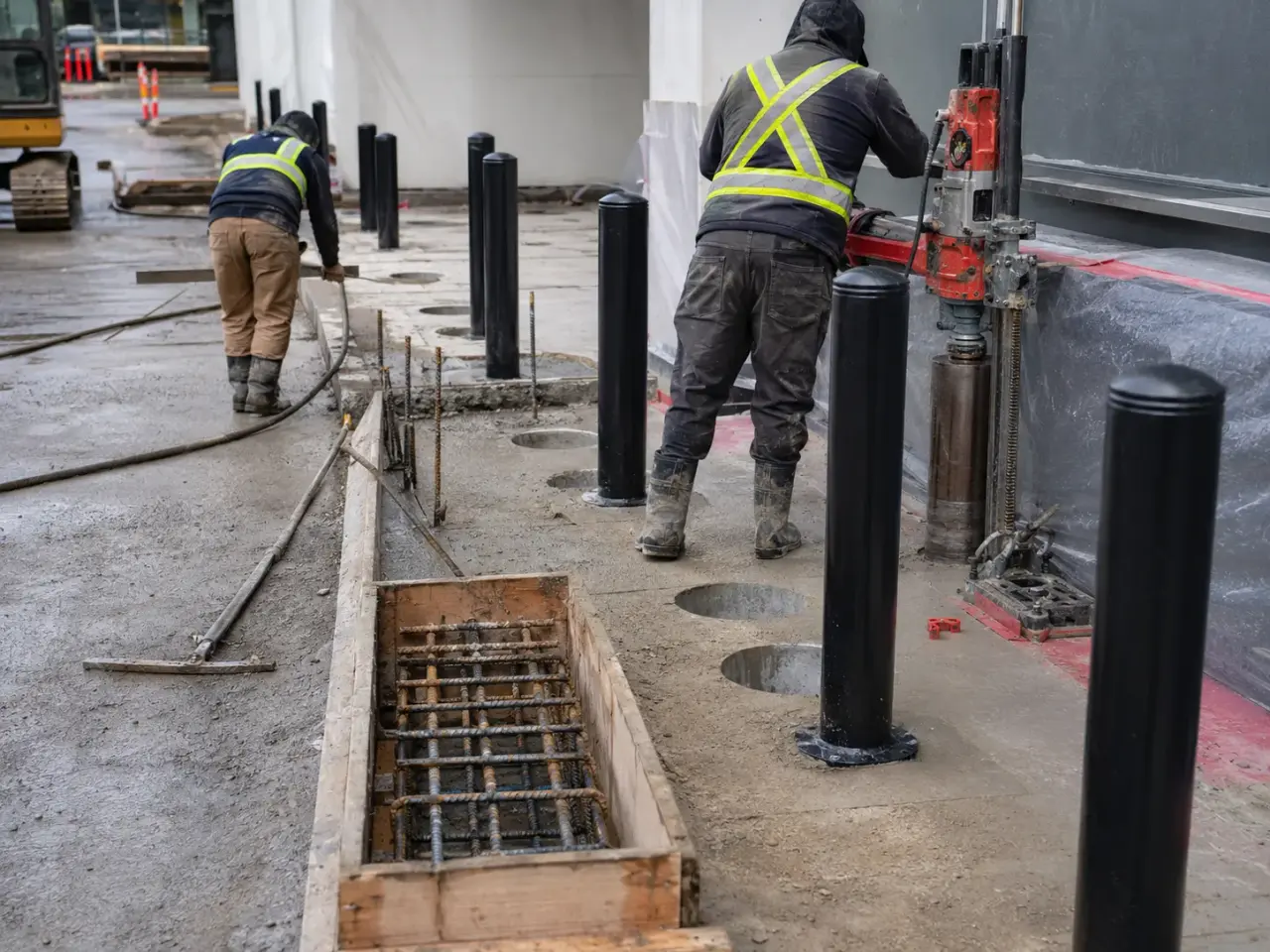 How we install protective bollards by Harrowgate Group
