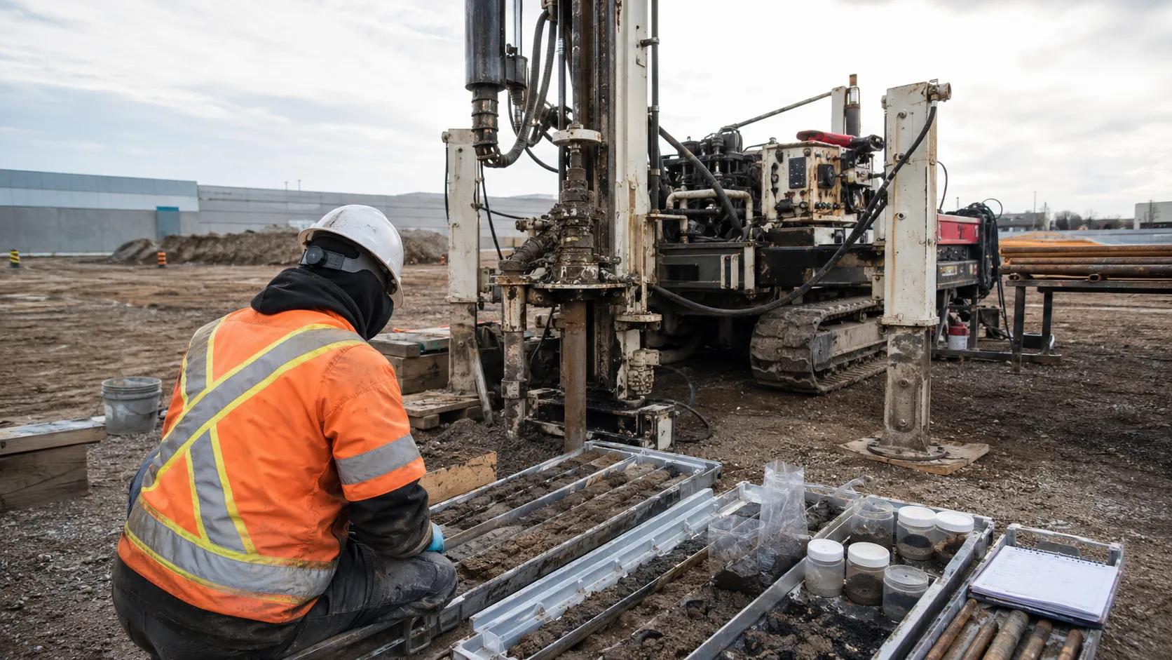 Borehole Drilling and Soil Sampling, completed by Harrowgate Group