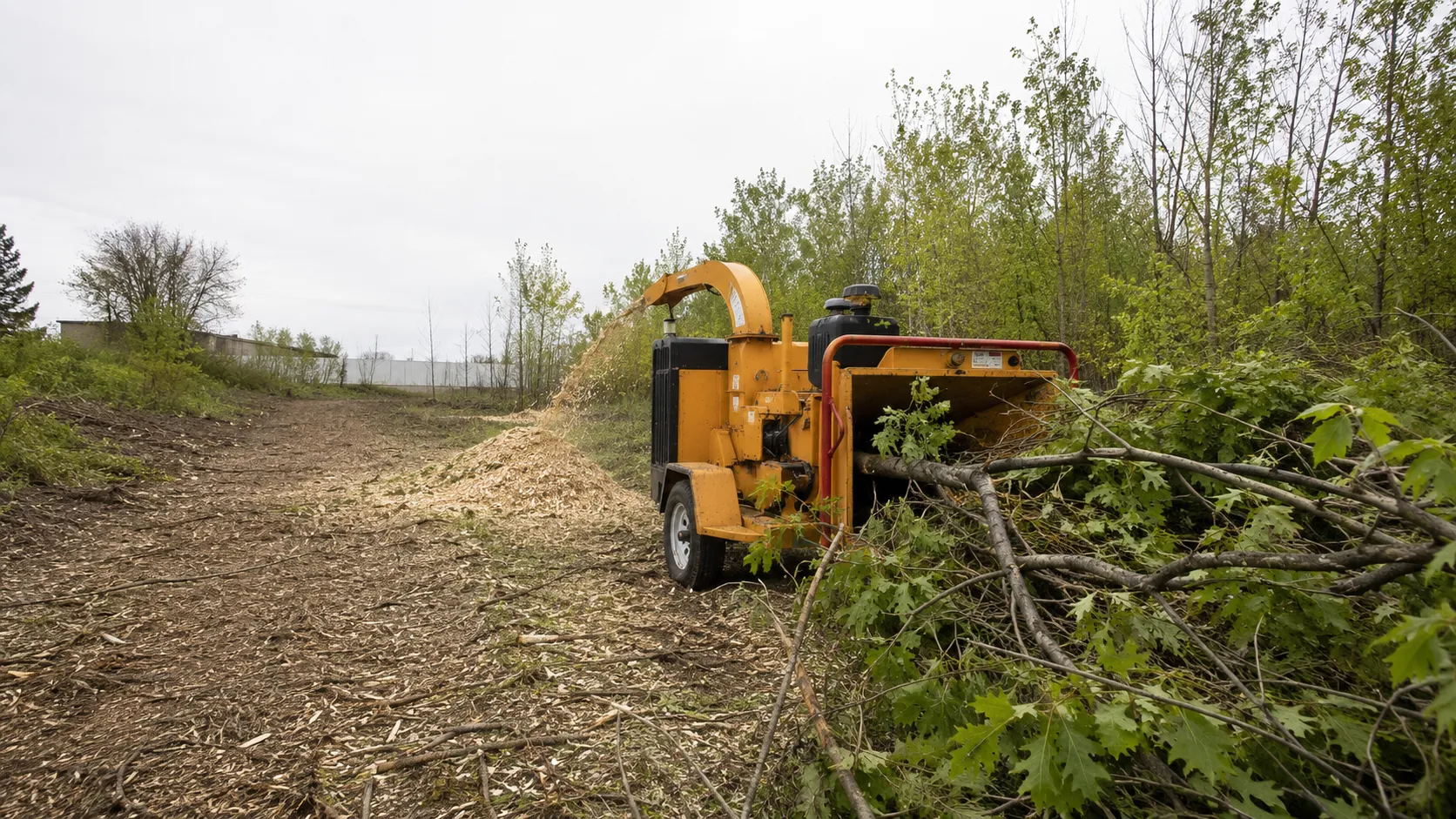 Brush Clearing and Chipping, completed by Harrowgate Group