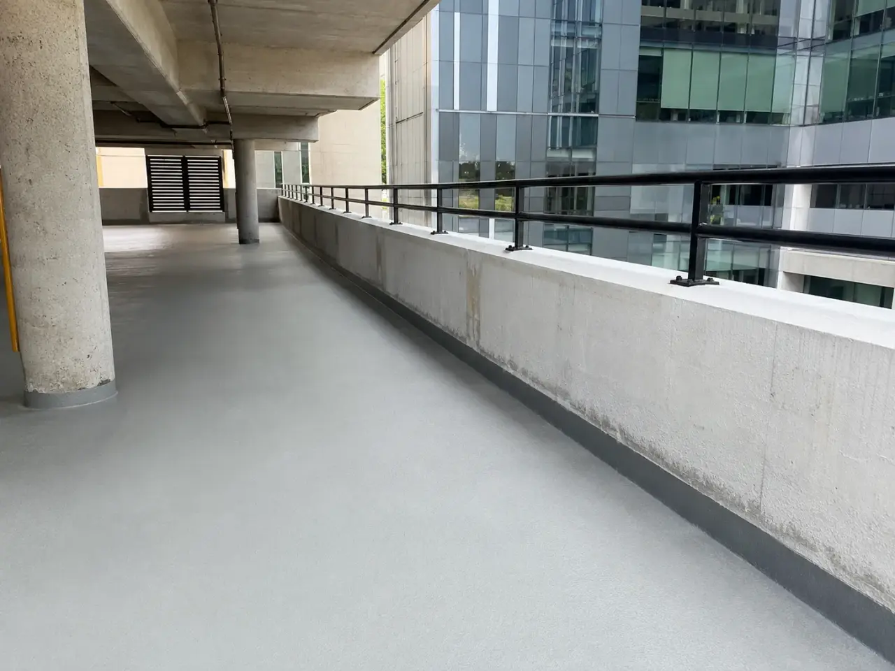 Completed commercial and heavy-civil construction installation by Harrowgate Group