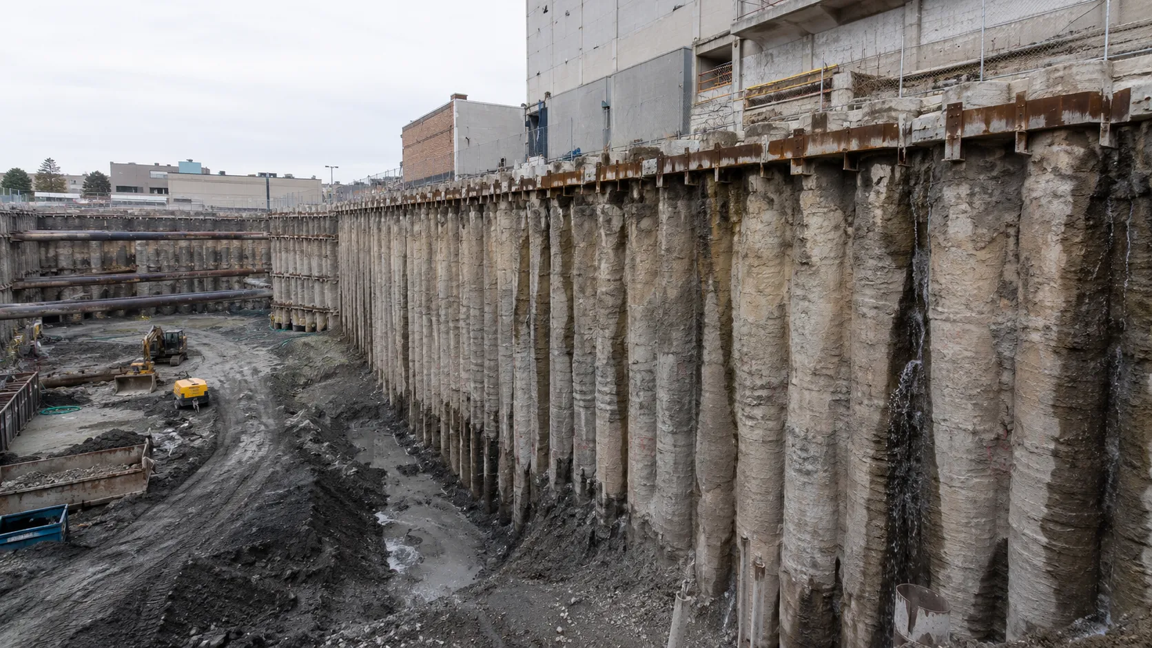 Caisson Walls, completed by Harrowgate Group