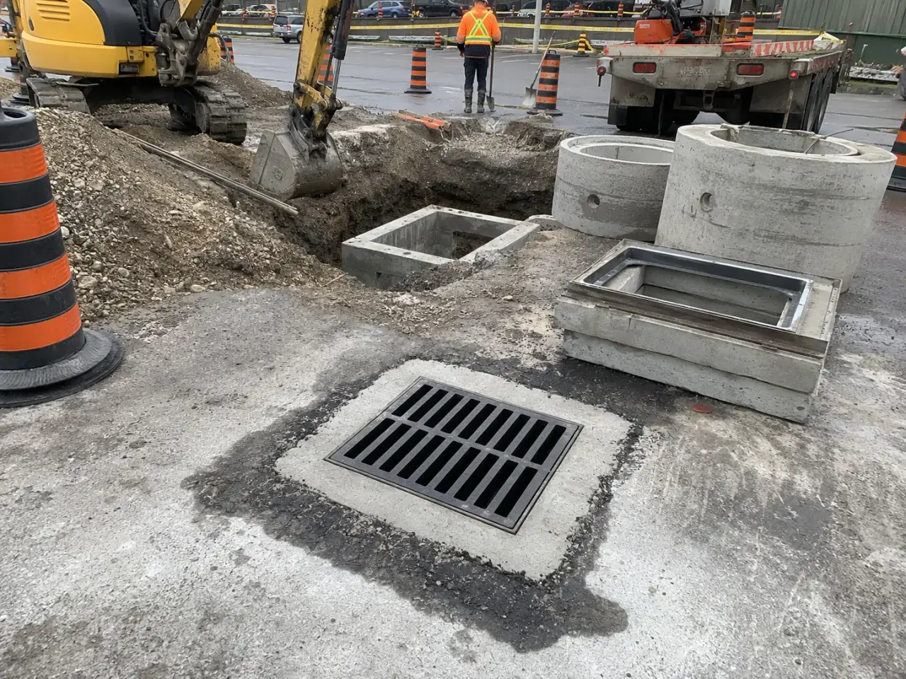 Which catch basin repair and replacement method fits the condition? by Harrowgate Group