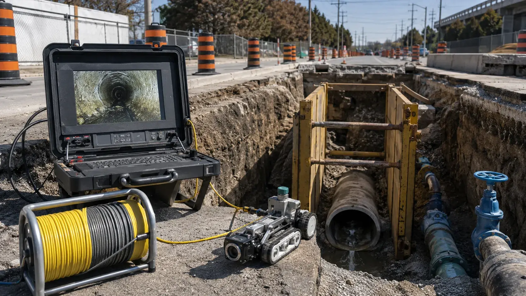 CCTV Sewer Inspection, completed by Harrowgate Group