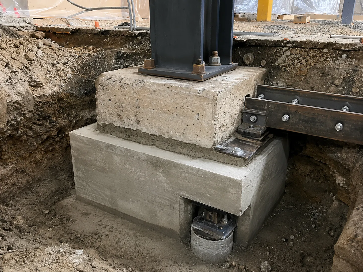 Column and Pad Underpinning in Pickering being built and completed on site by Harrowgate Group