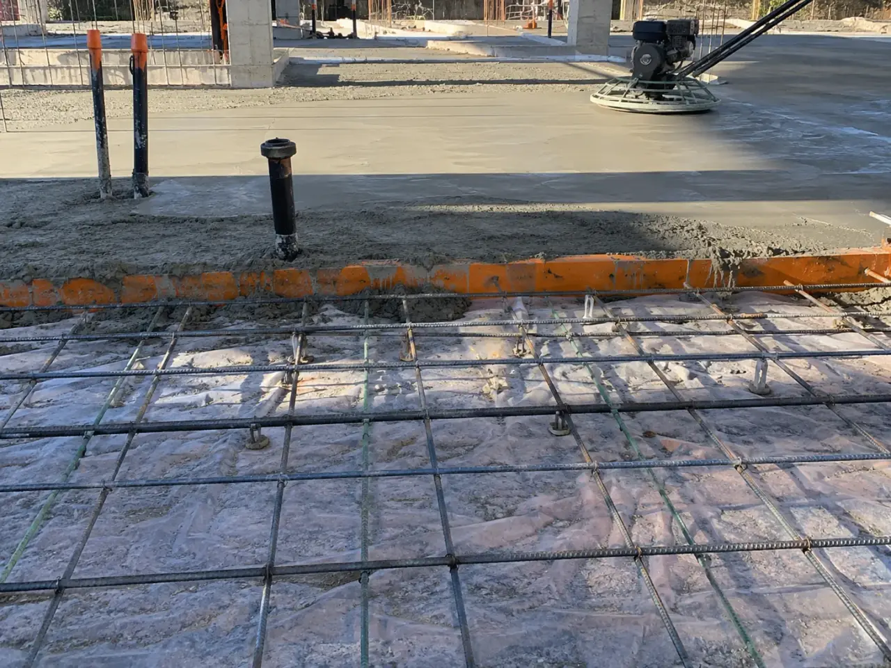 Commercial Concrete Slabs being built and completed on site by Harrowgate Group
