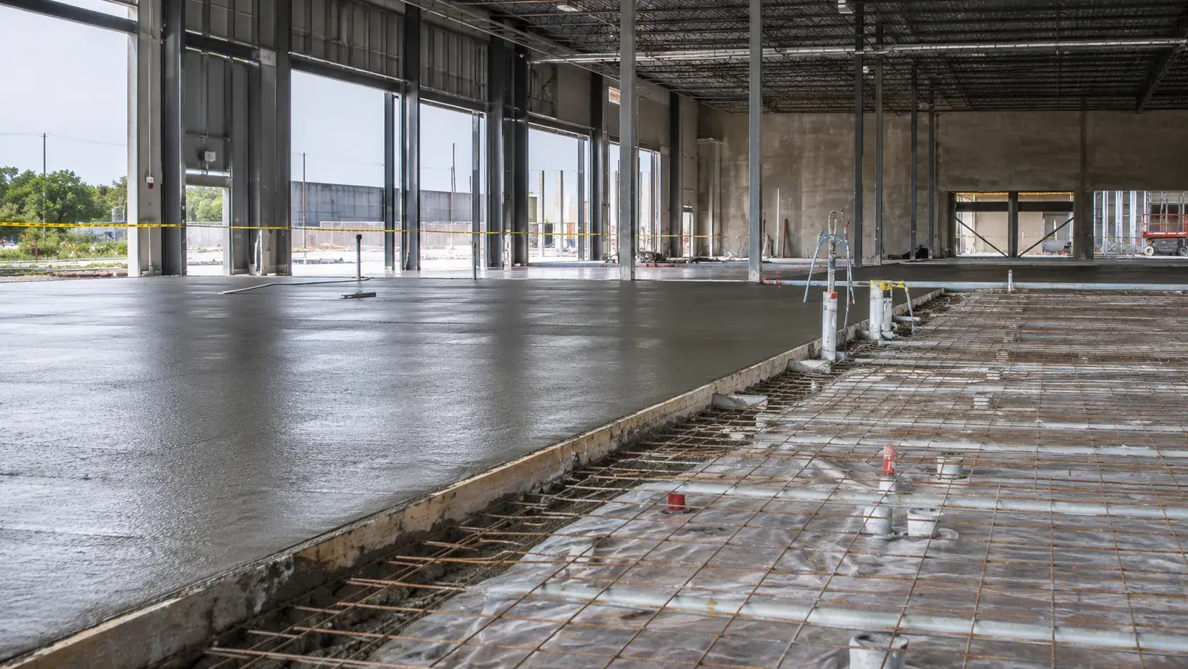 Commercial Concrete Slabs, completed by Harrowgate Group