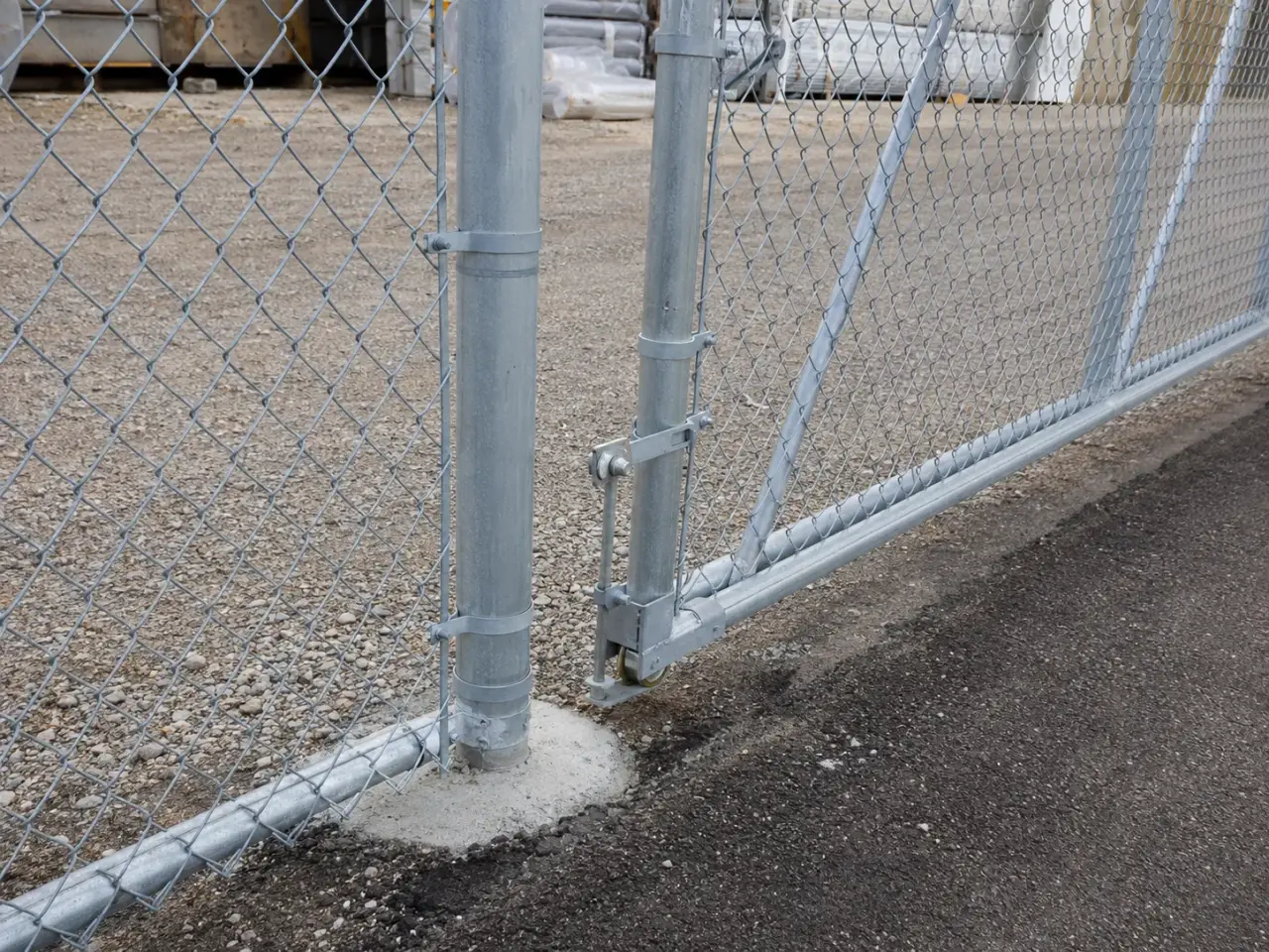 Commercial Fencing and Gates in Aurora being built and completed on site by Harrowgate Group
