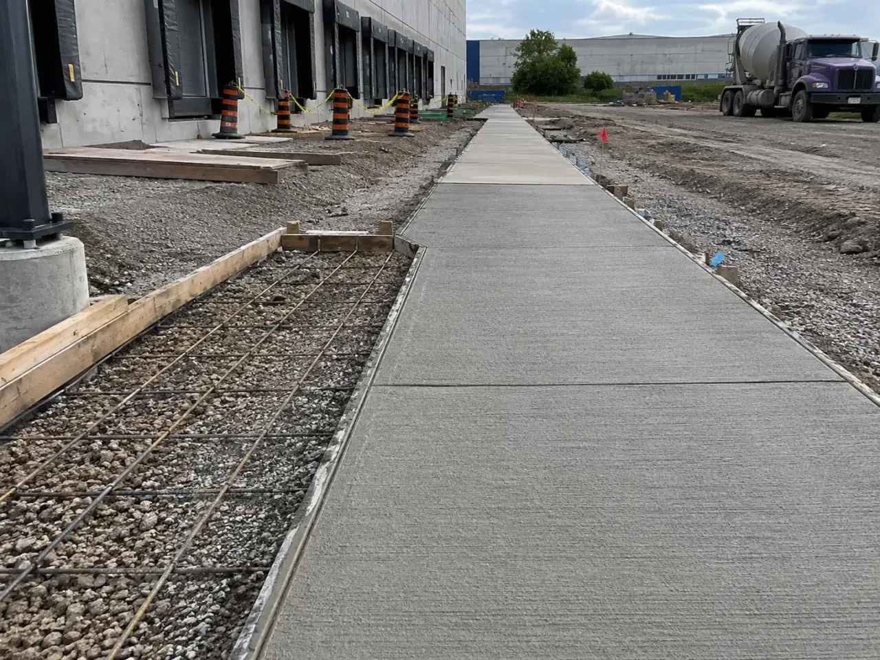 How we construct commercial sidewalks and walkways by Harrowgate Group