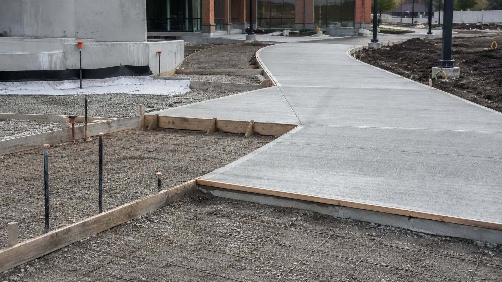 Commercial Sidewalks and Walkways, completed by Harrowgate Group
