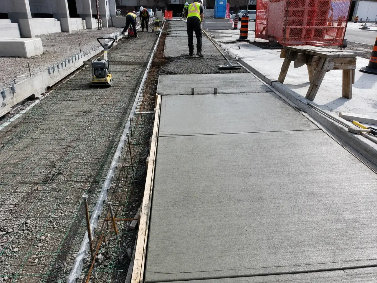 Which commercial walkway type fits the pedestrian route? by Harrowgate Group