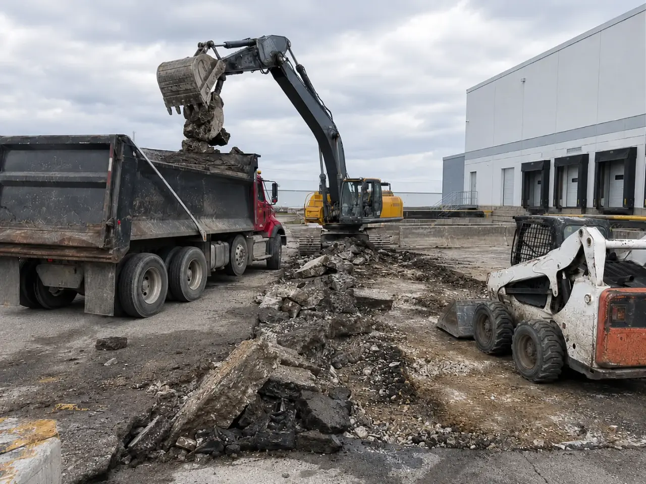 How we remove concrete and asphalt by Harrowgate Group