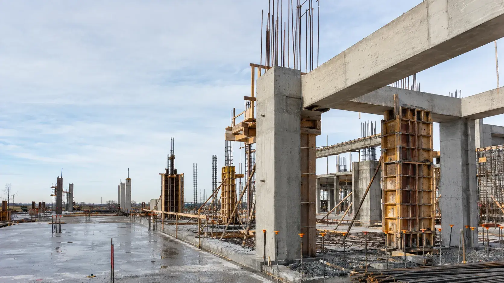 Concrete Columns and Beams, completed by Harrowgate Group