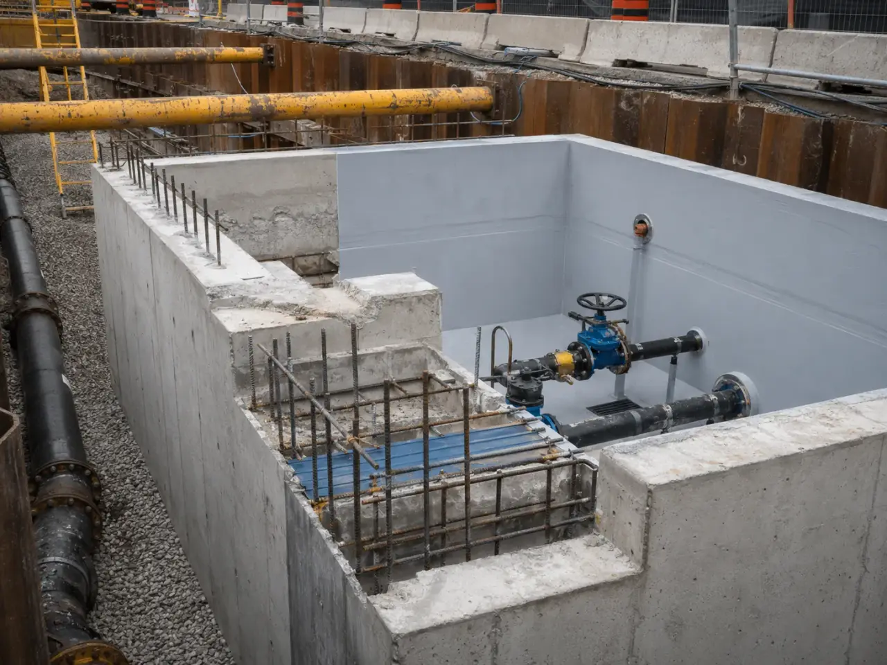 Concrete Containment Structures in Aurora being built and completed on site by Harrowgate Group