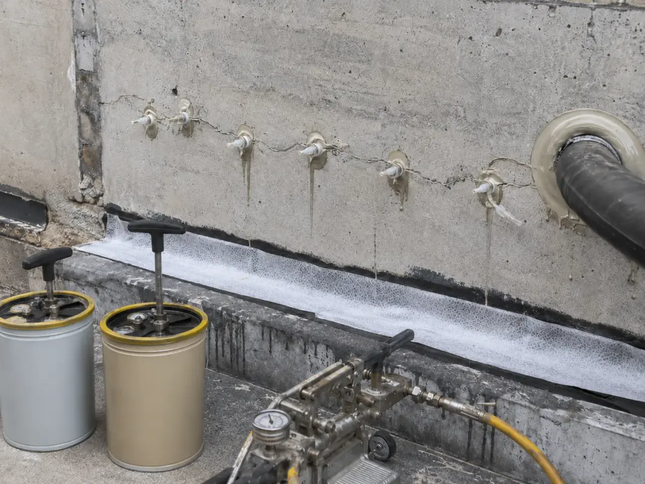 Concrete Crack Repair and Injection being built and completed on site by Harrowgate Group