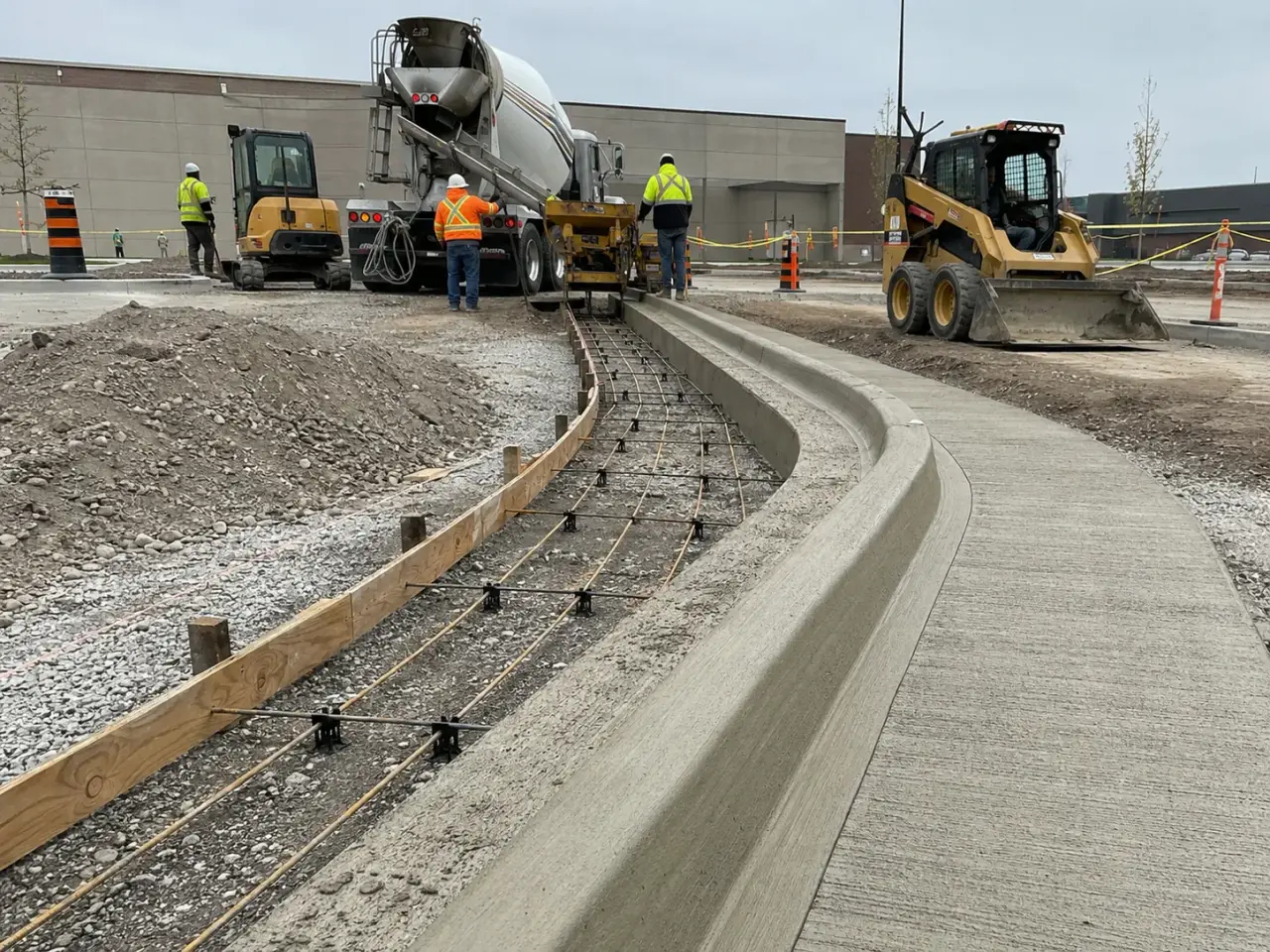 Which curb and gutter method fits the road or site? by Harrowgate Group