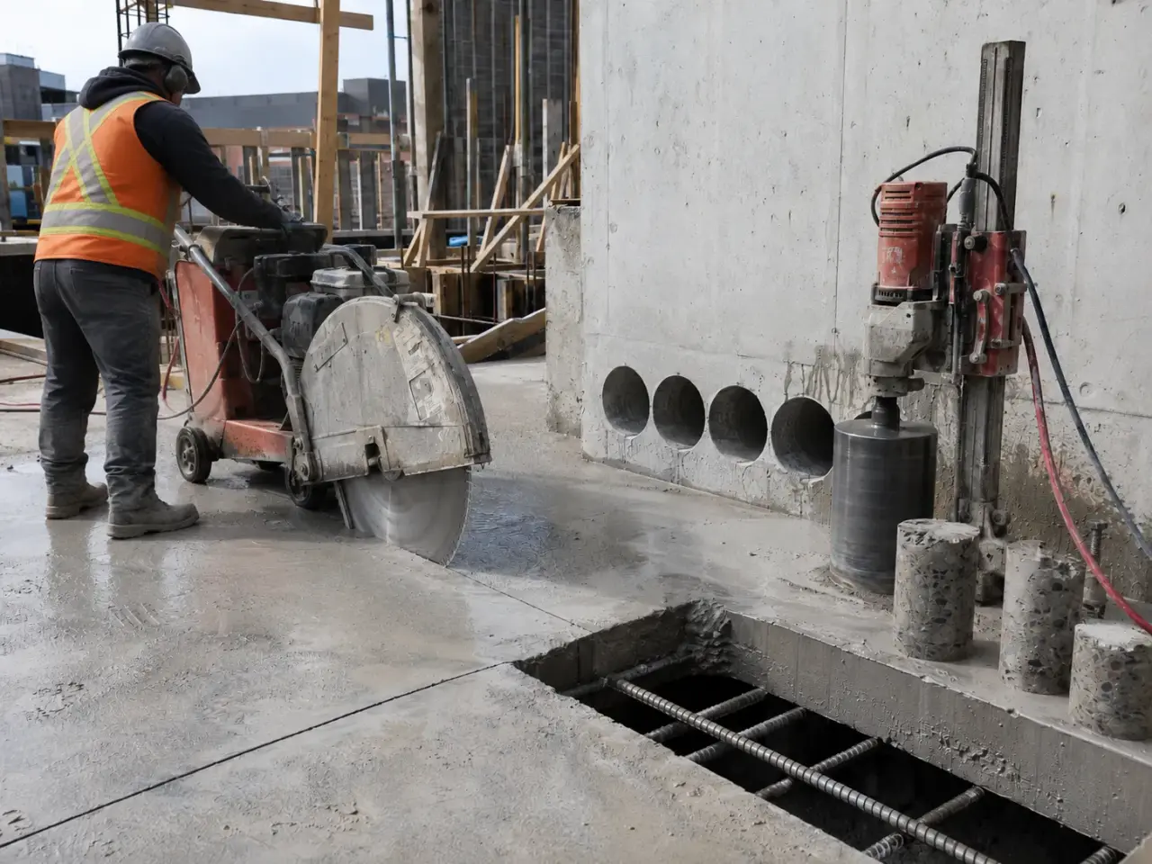 How we complete concrete cutting and coring by Harrowgate Group