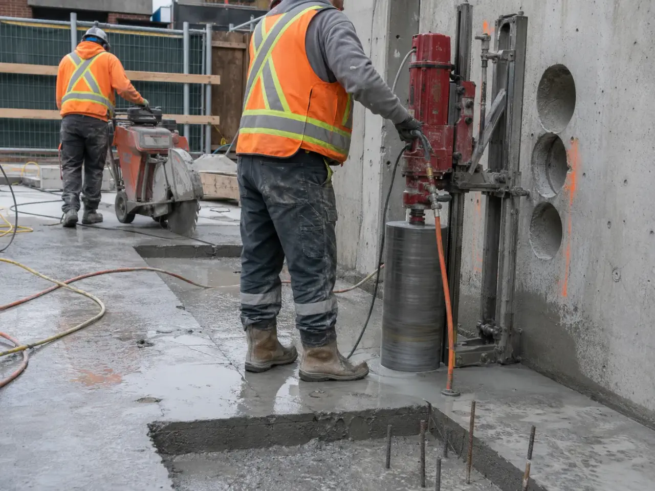 Which concrete cutting or coring method fits the opening? by Harrowgate Group