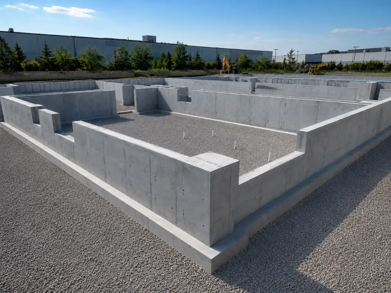 commercial and heavy-civil construction being built and completed on site by Harrowgate Group