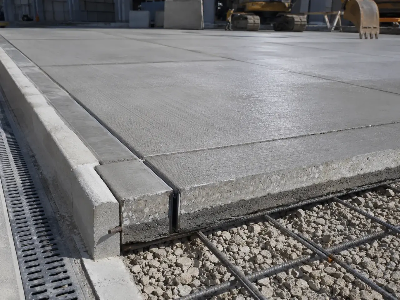 Concrete Parking Lots being built and completed on site by Harrowgate Group