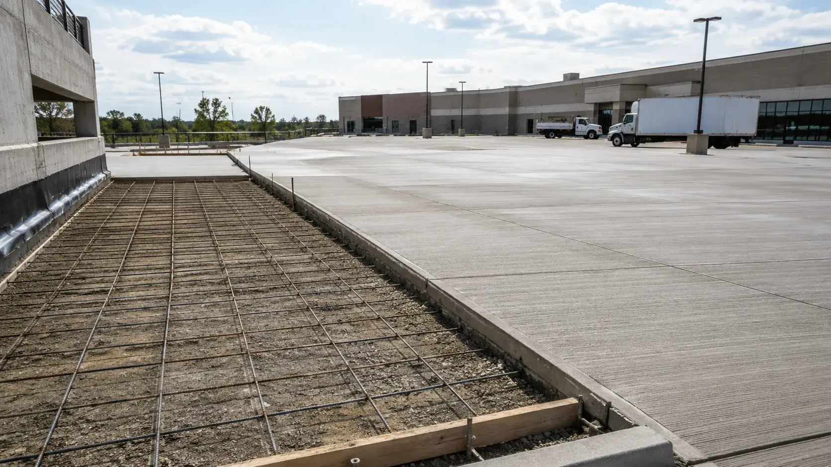 Concrete Parking Lots, completed by Harrowgate Group