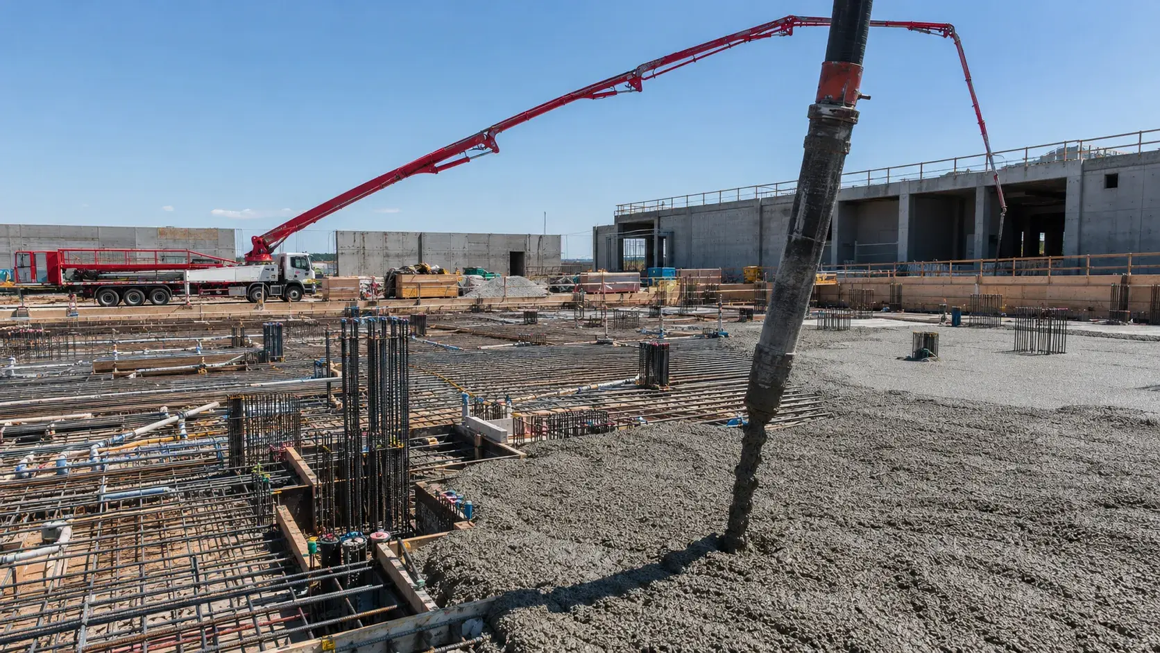 Concrete Pumping and Placing in Pickering, Ontario, completed by Harrowgate Group