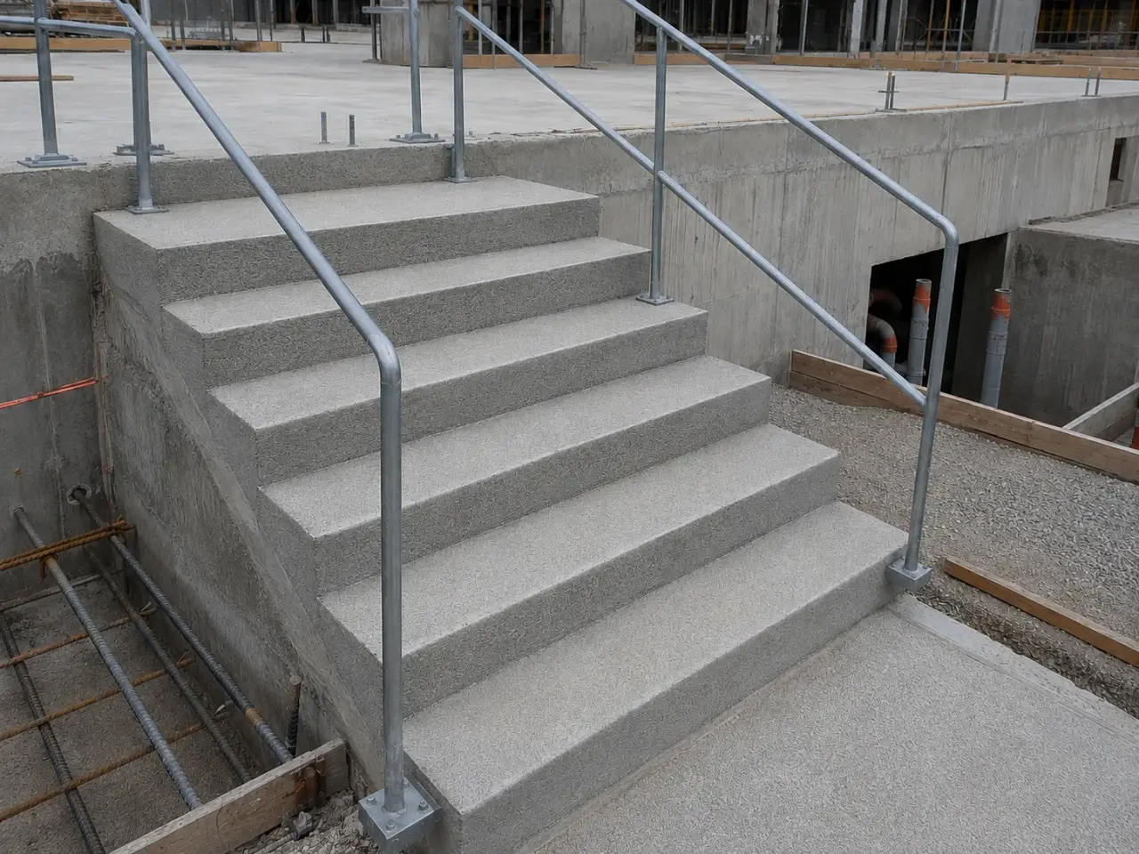 Concrete Steps and Stairs in Pickering being built and completed on site by Harrowgate Group
