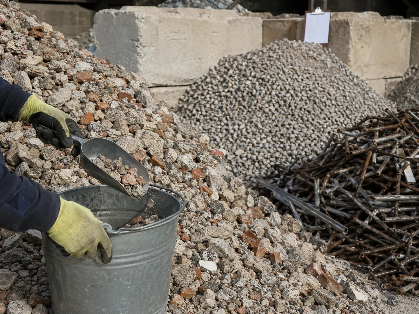 Construction and Demolition Waste Recycling being built and completed on site by Harrowgate Group