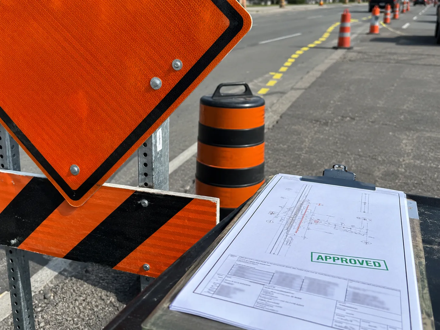 Construction Traffic Management Plans being built and completed on site by Harrowgate Group