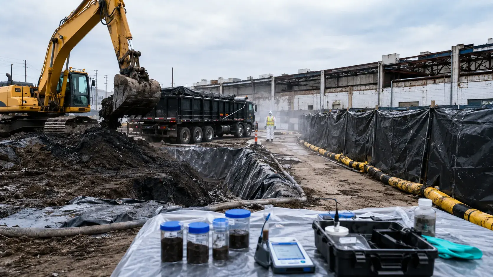 Contaminated Soil Removal, completed by Harrowgate Group