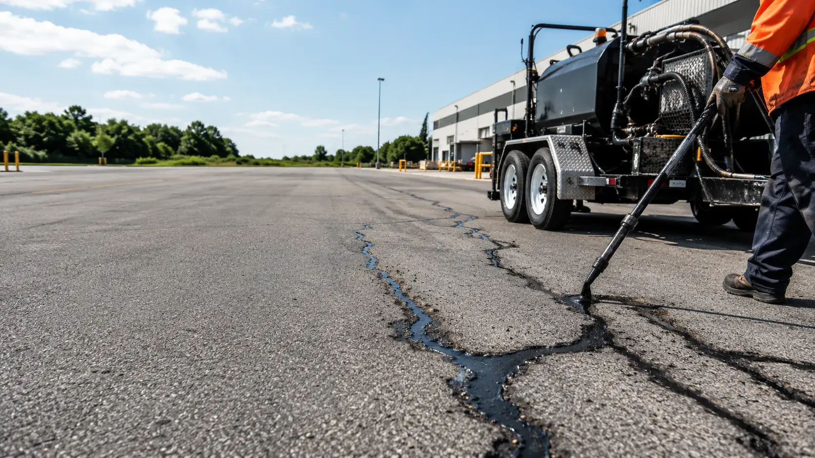 Crack Sealing, completed by Harrowgate Group