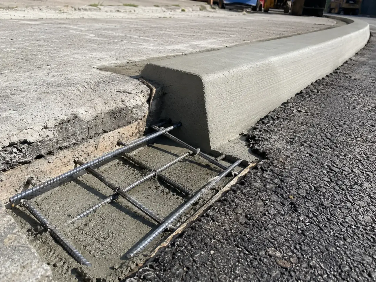 Curb Repair in Markham being built and completed on site by Harrowgate Group