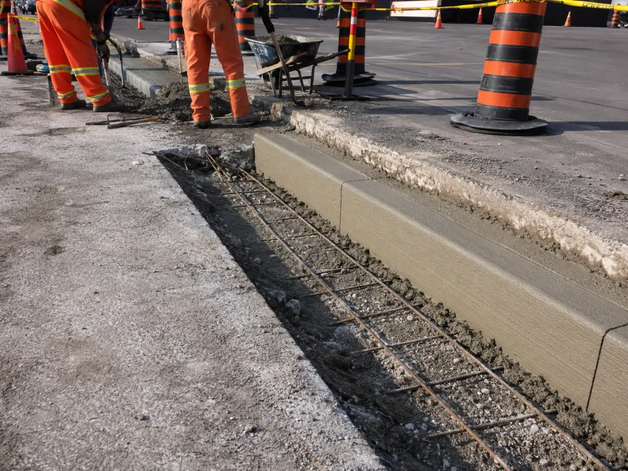How we repair concrete curbs by Harrowgate Group
