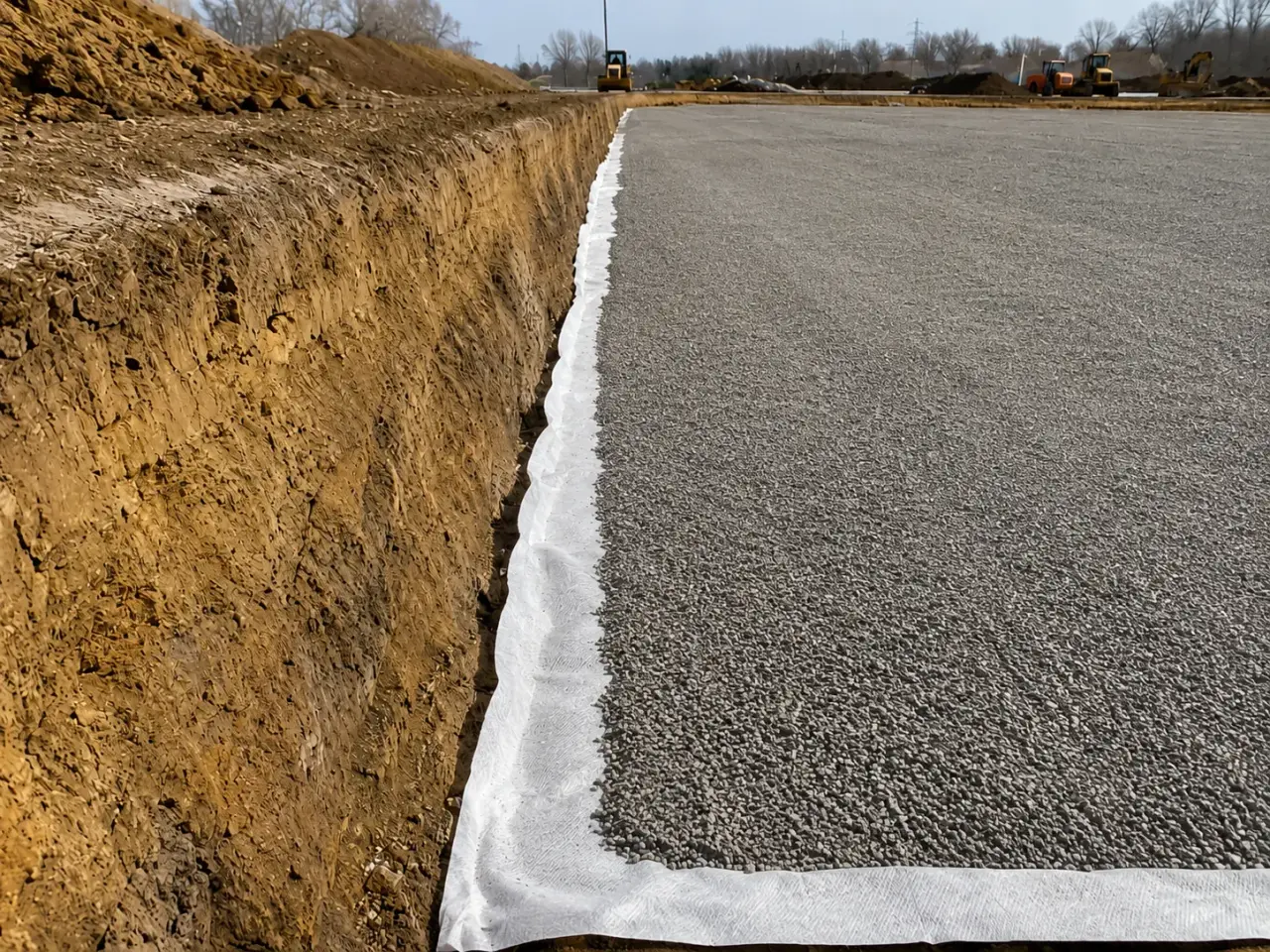 Cut and Fill and Compaction being built and completed on site by Harrowgate Group