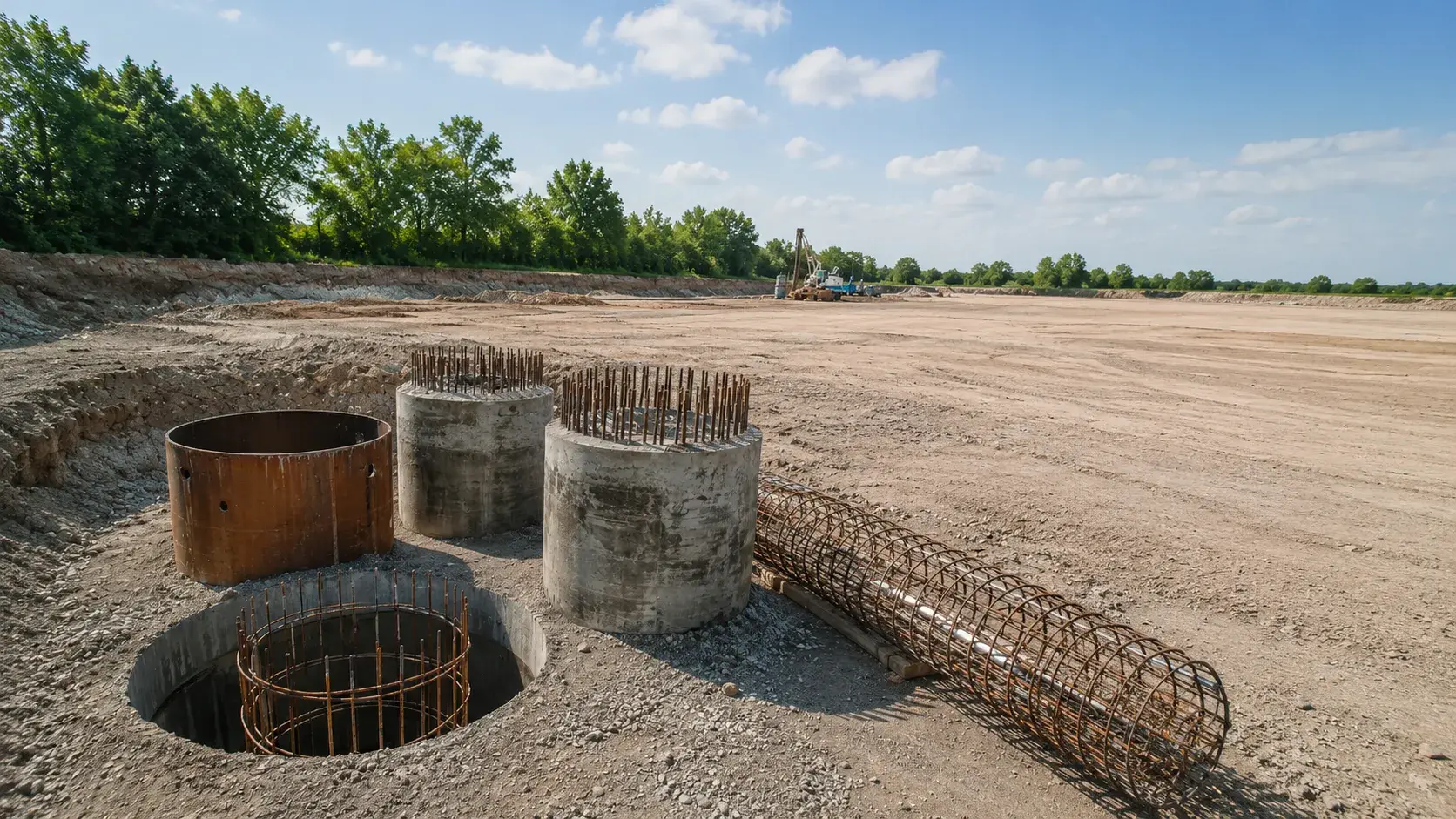Deep Foundations and Caissons in Ajax, Ontario, completed by Harrowgate Group