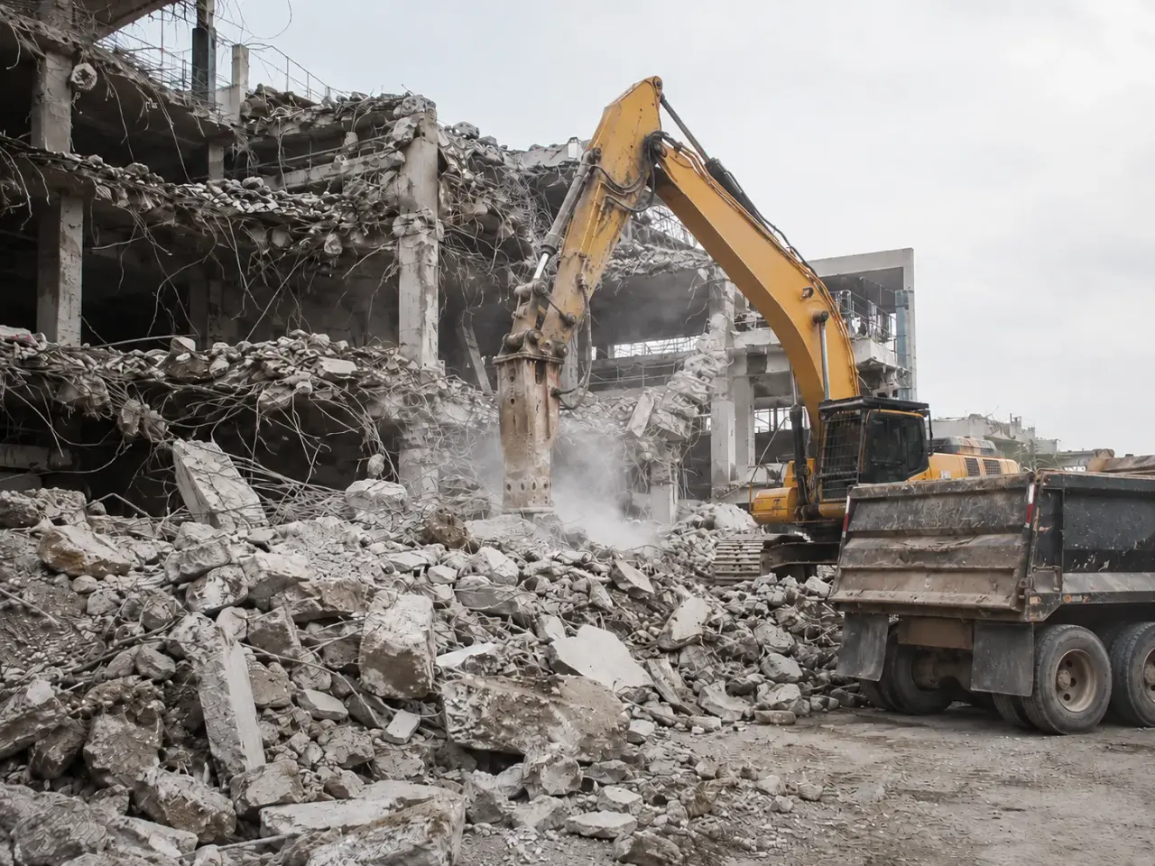 Which demolition method is used for each structure? by Harrowgate Group