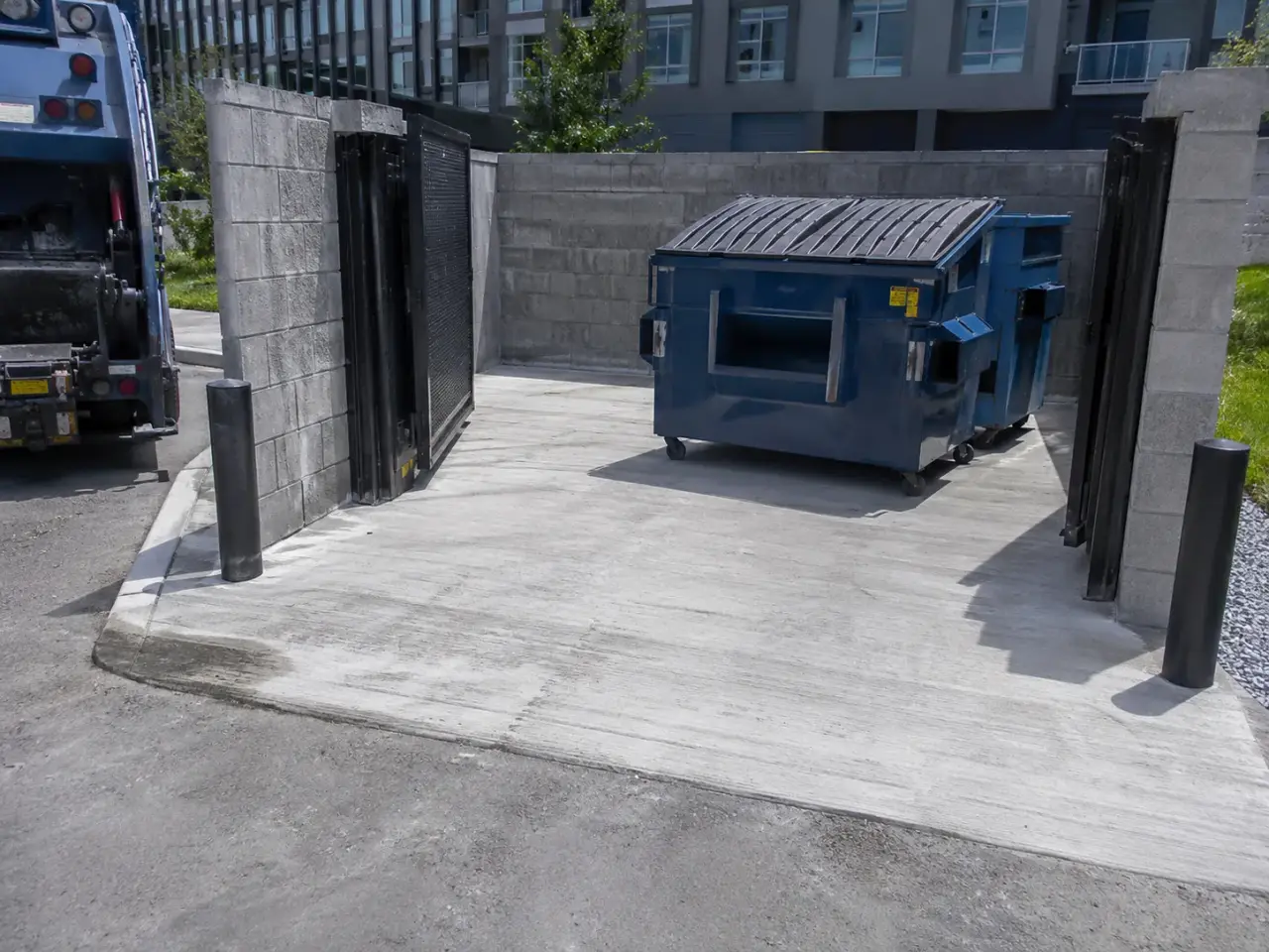 How we build dumpster and enclosure pads by Harrowgate Group