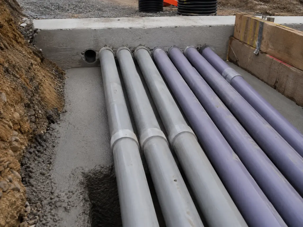 Electrical Duct Bank and Underground Conduit in Caledon being built and completed on site by Harrowgate Group