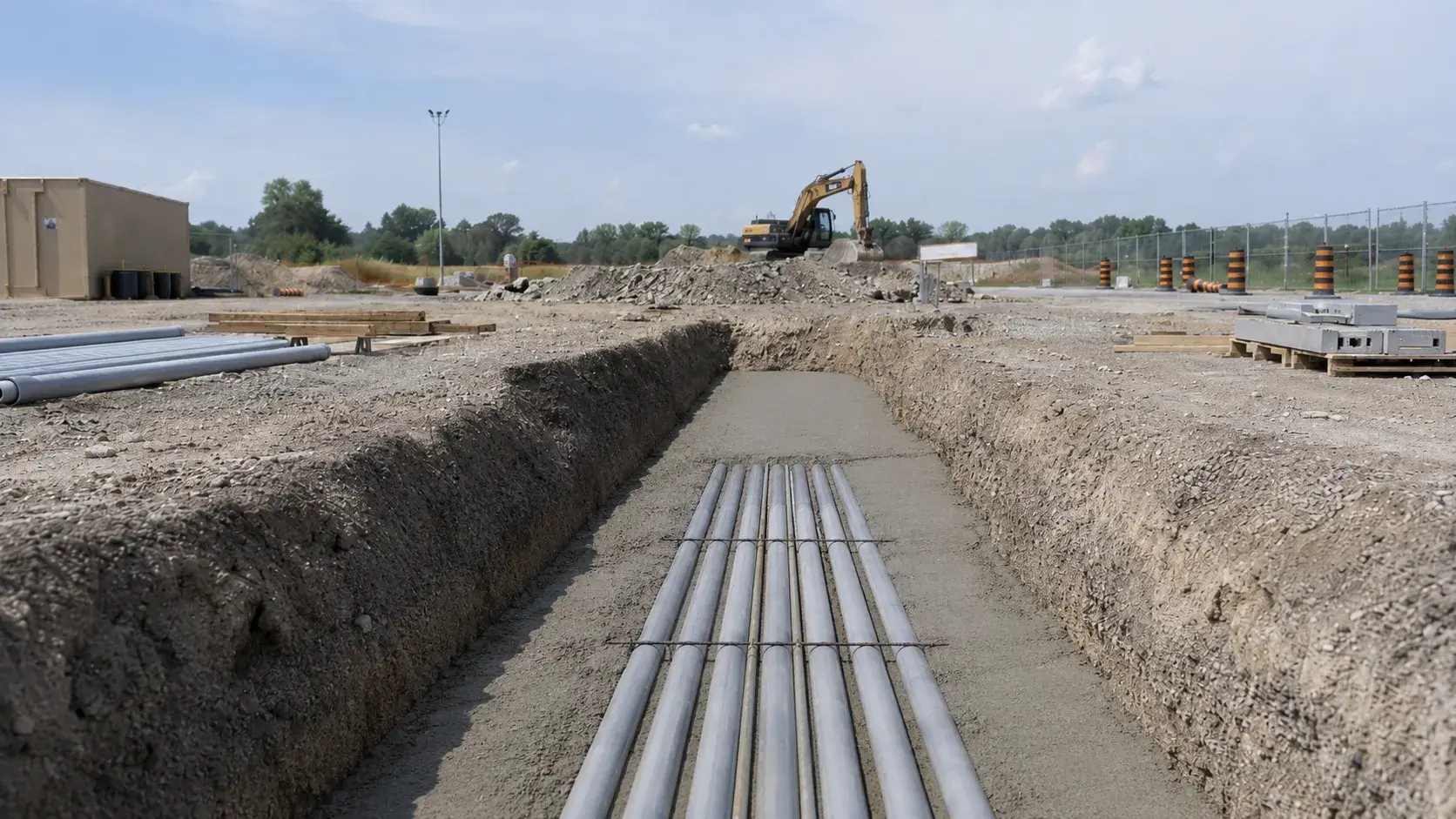 Electrical Duct Bank and Underground Conduit in Caledon, Ontario, completed by Harrowgate Group