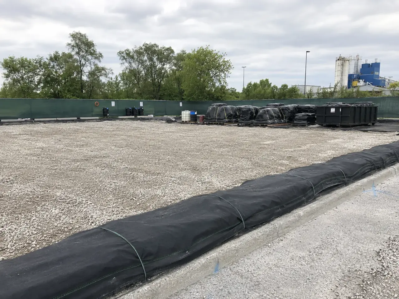 Environmental Remediation being built and completed on site by Harrowgate Group