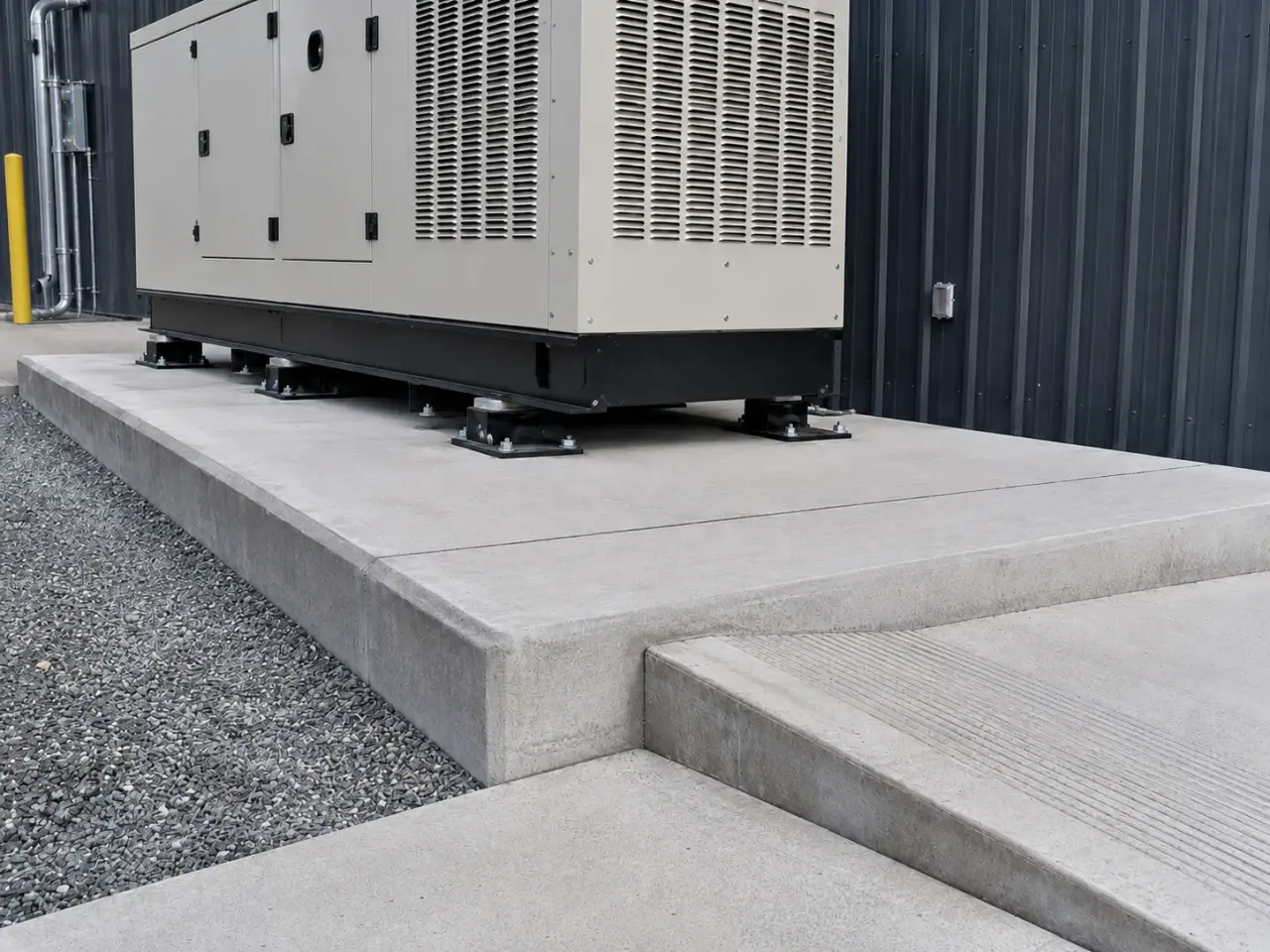 Equipment Pads and Machine Bases in Pickering being built and completed on site by Harrowgate Group