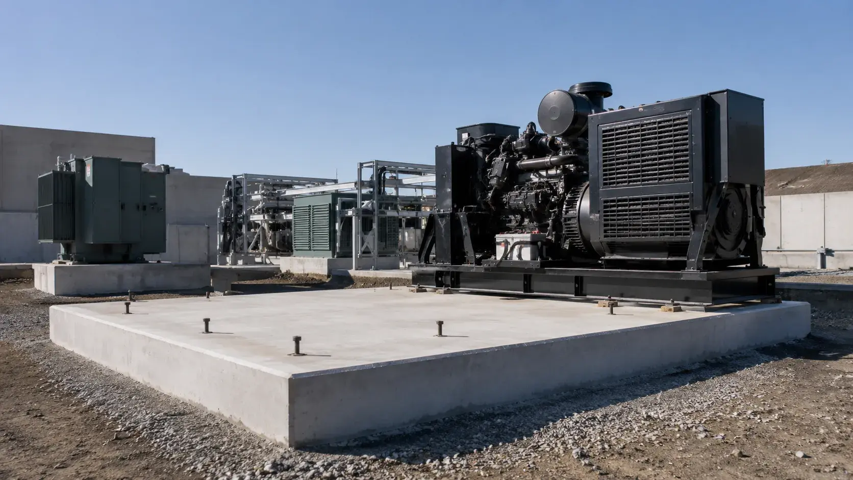 Equipment Pads and Machine Bases in Pickering, Ontario, completed by Harrowgate Group