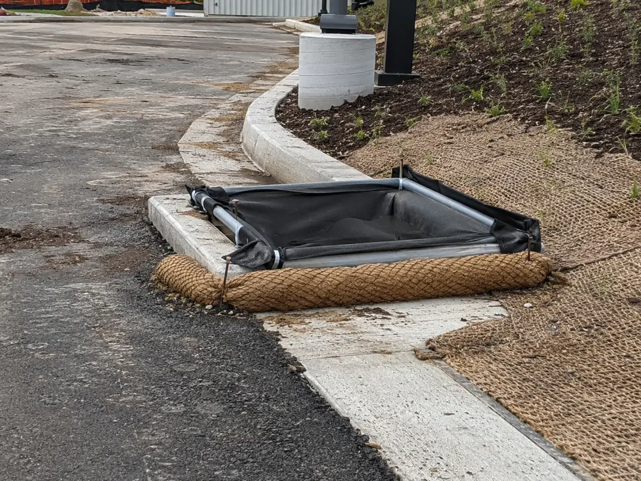 Erosion and Sediment Control being built and completed on site by Harrowgate Group