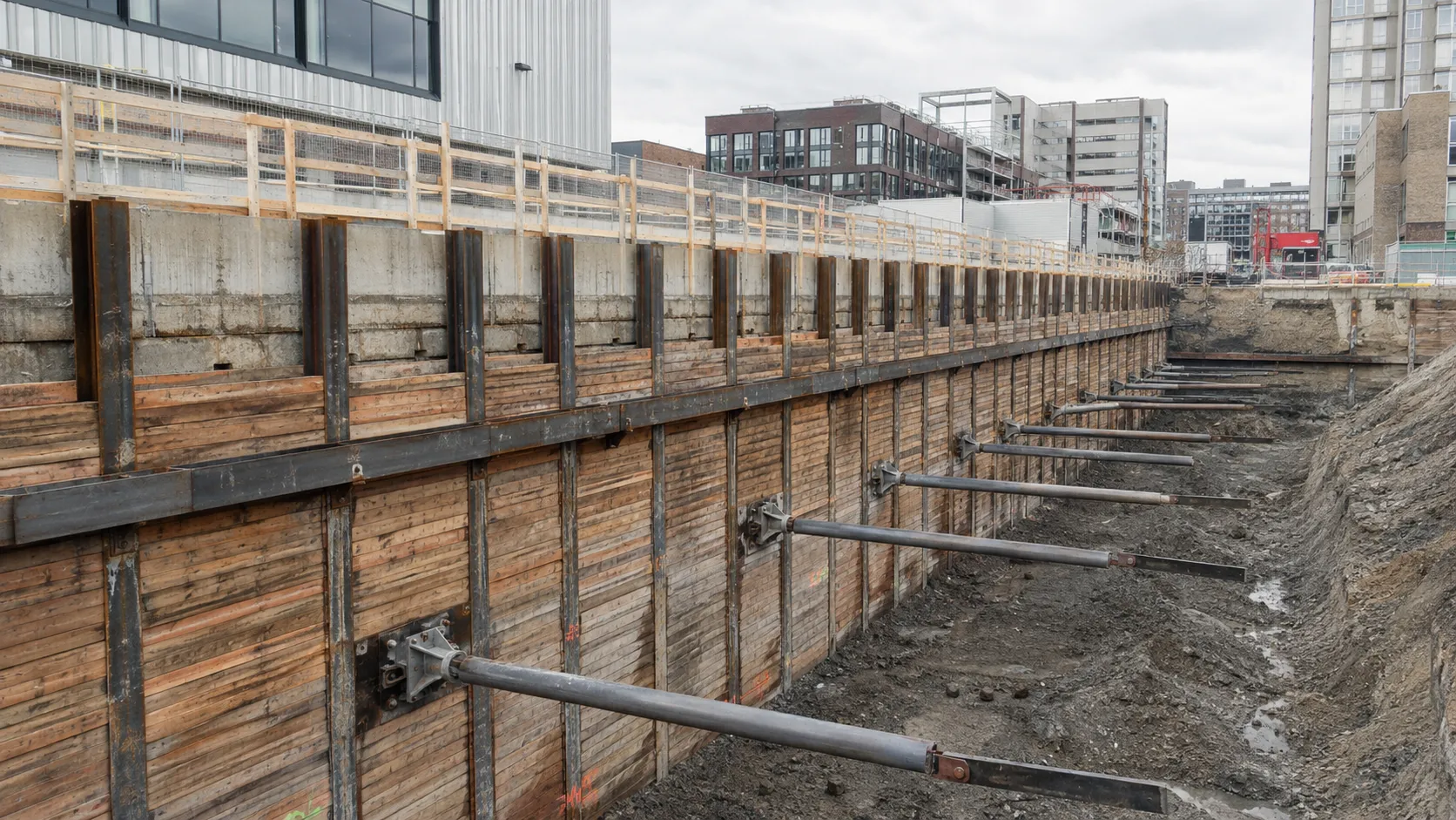 Excavation Shoring, completed by Harrowgate Group