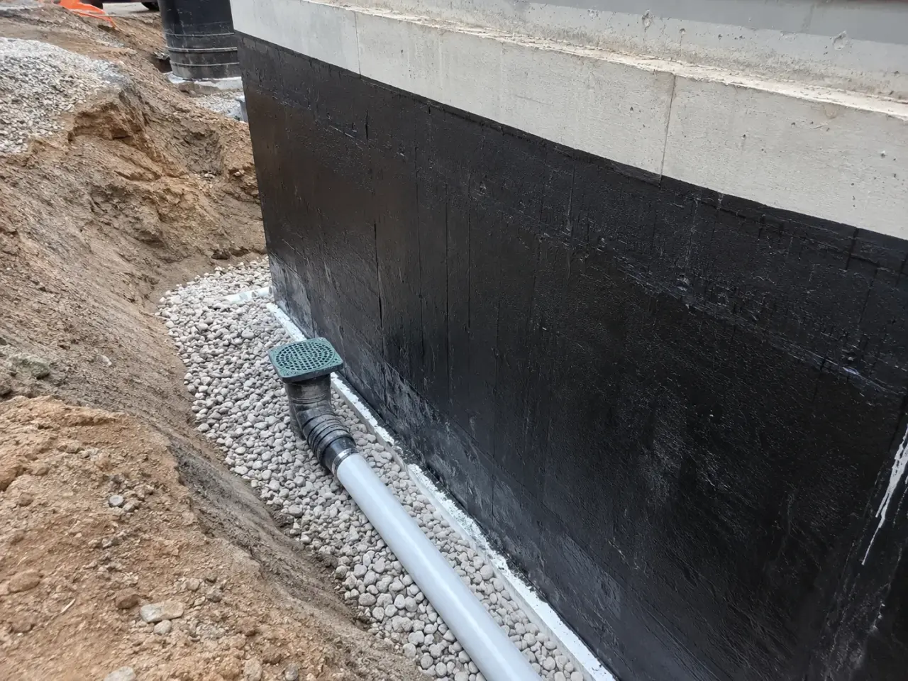 Foundation Waterproofing in Brampton being built and completed on site by Harrowgate Group